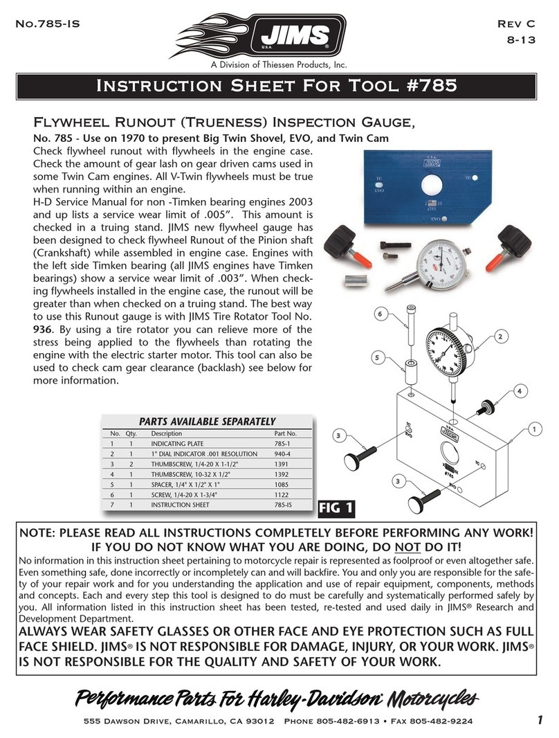 JIMS 785 instruction sheet