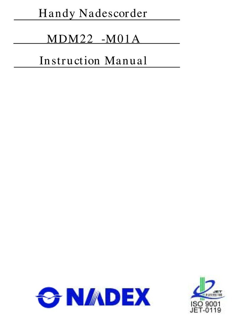 NADEX MDM22-M01A instruction manual