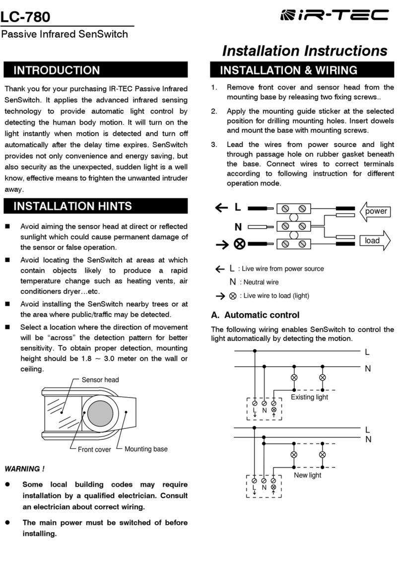IR-Tec LC-780 installation instructions