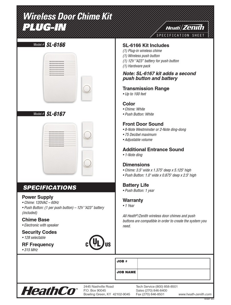 HeathCo SL-6166 User manual