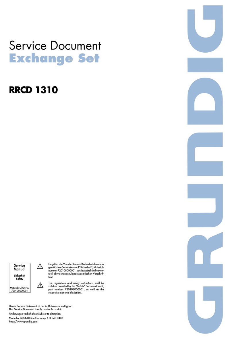 Grundig RRCD 1310 Technical manual