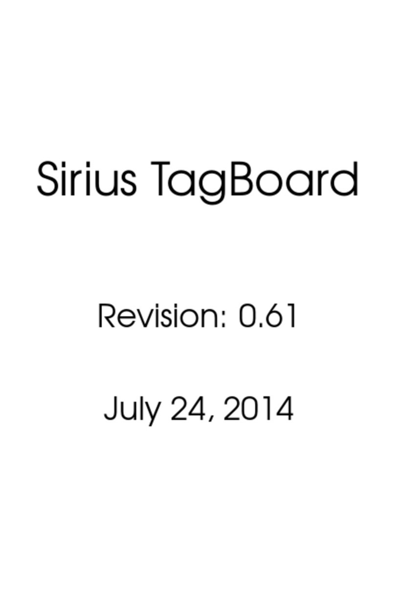 Sirius Satellite Radio TagBoard DDT-A User manual