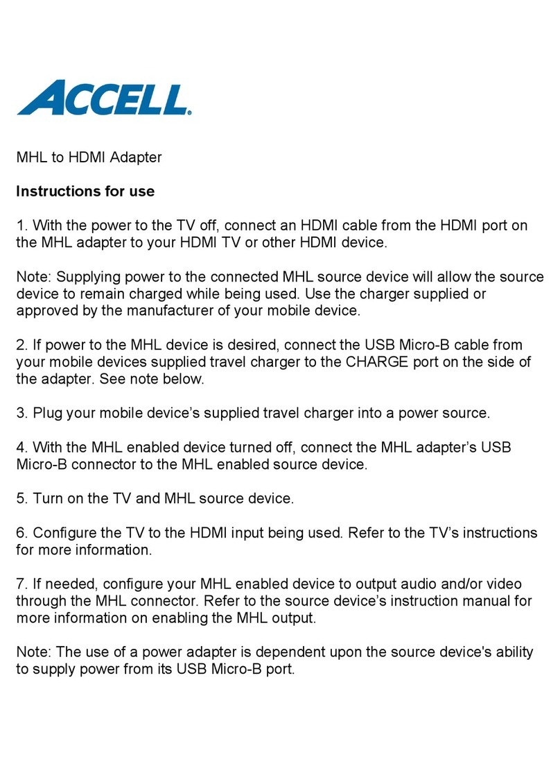Accell J135C-003B Instructions for use manual