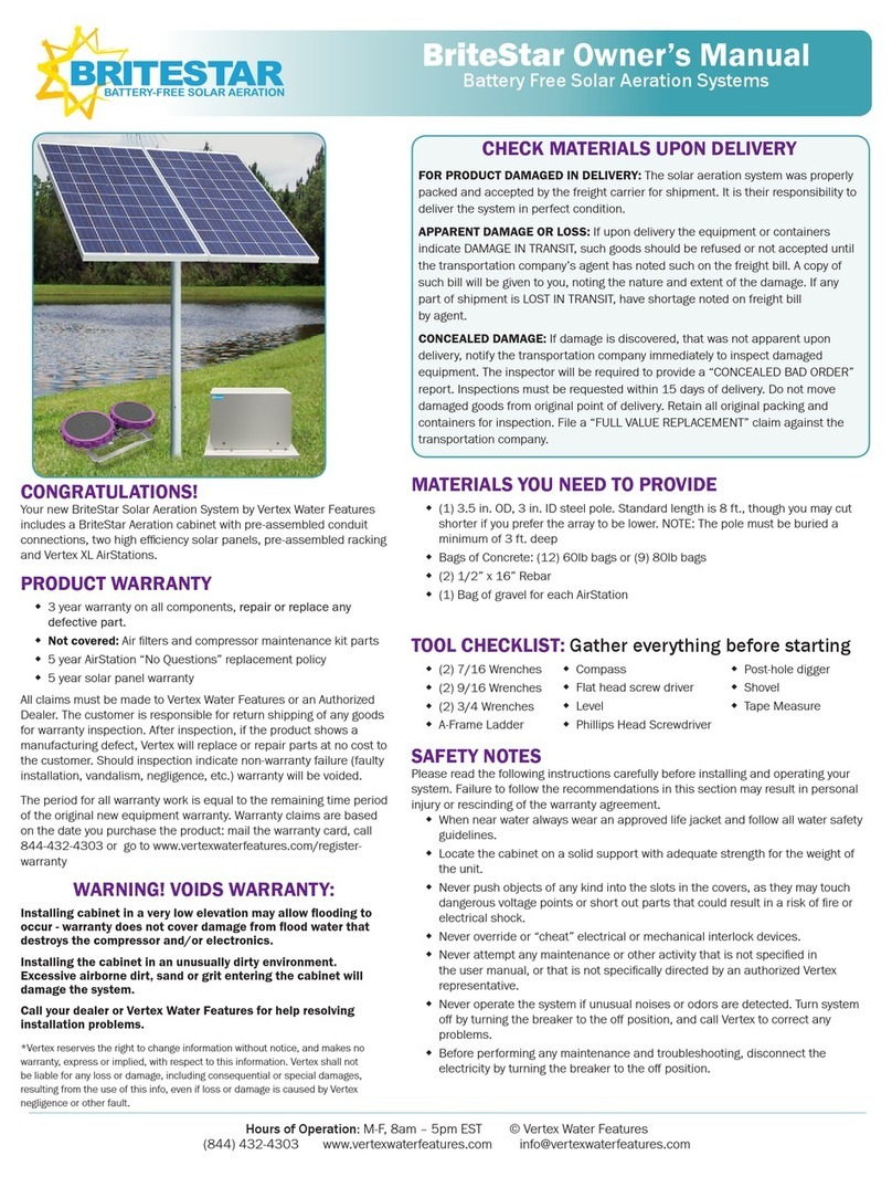 Vertex BriteStar owner's manual Vertex BriteStar owner's manual