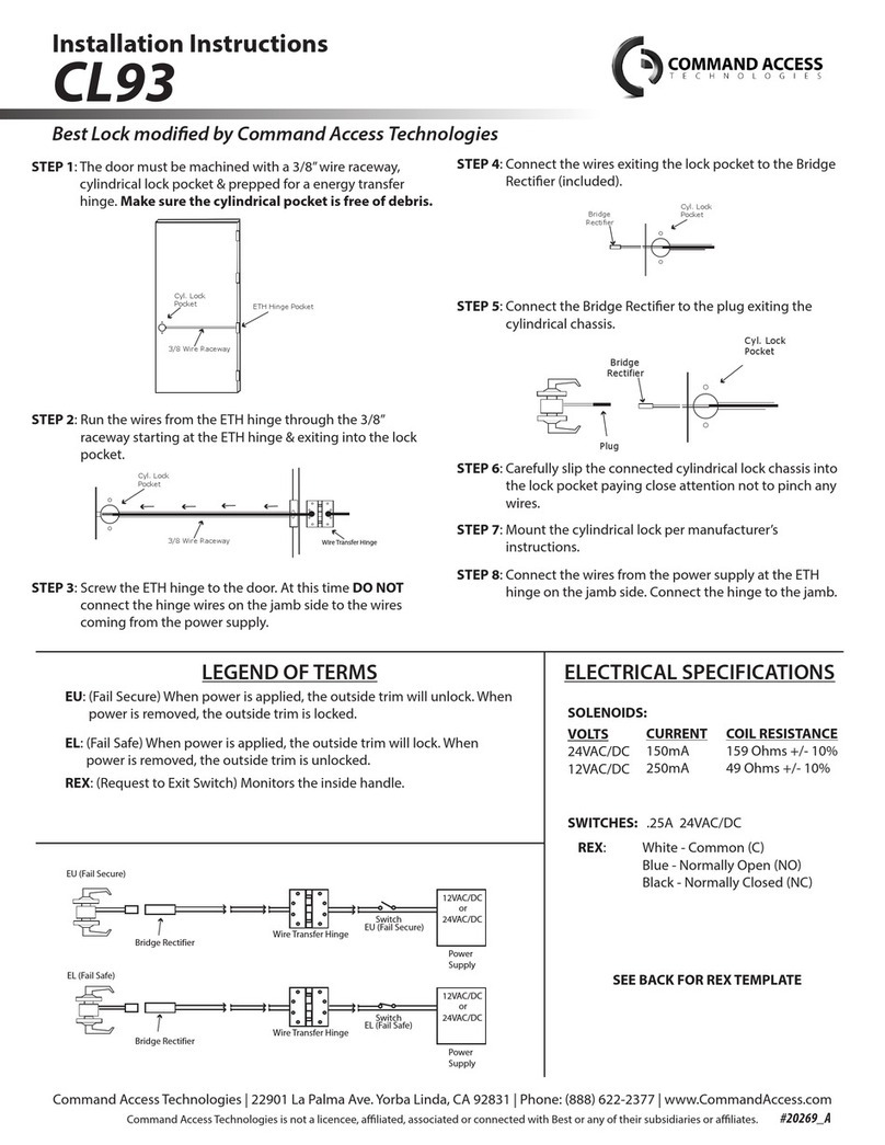 Command access CL93 User manual