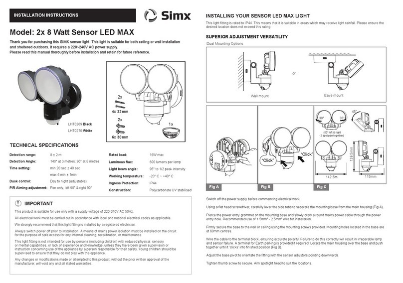 SImx LED MAX User manual