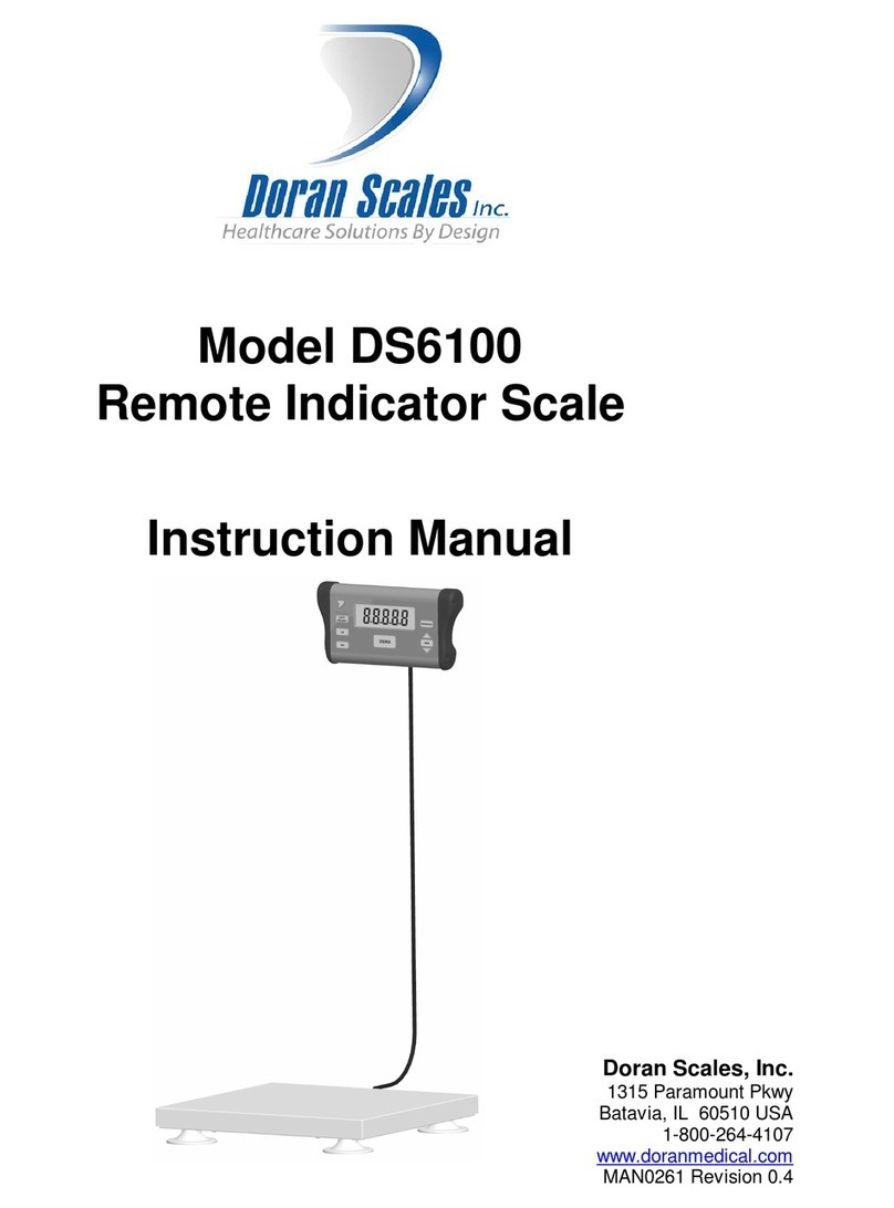 Doran Scales DS6100 instruction manual