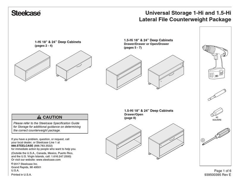 Steelcase 1-Hi Assembly manual
