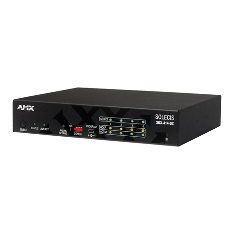 AMX Solecis SDX-414-DX User manual