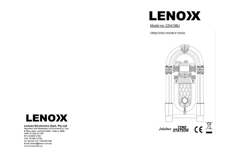 Lenoxx CD419BJ operating instructions