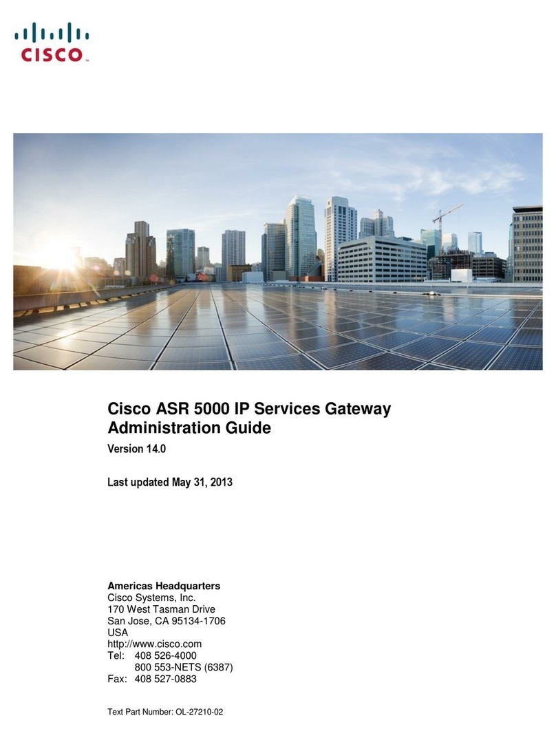 Cisco ASR 5000 Instruction Manual