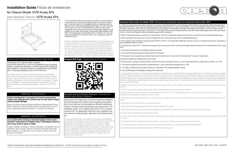 OBERON 1076-Aruba installation guide