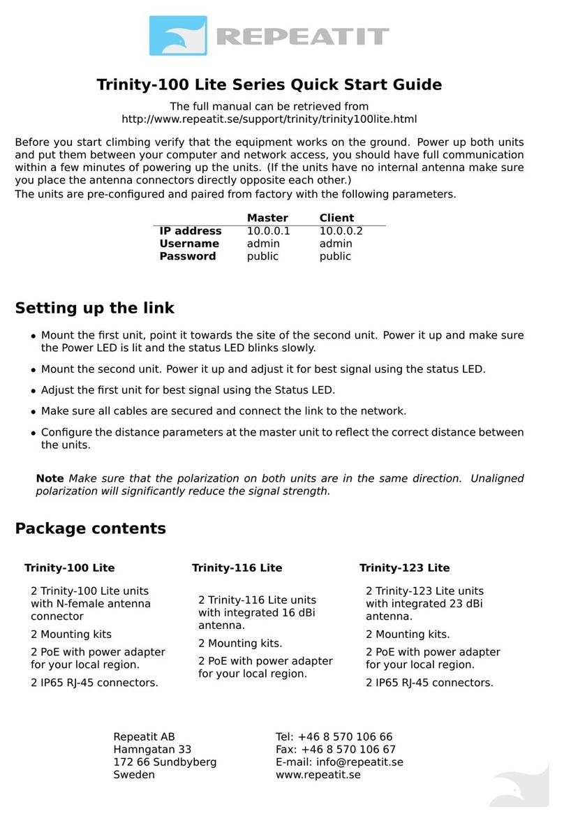 REPEATIT Trinity-123 Lite quick start guide