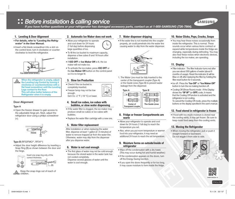 Samsung RF23HTEDBSR User manual
