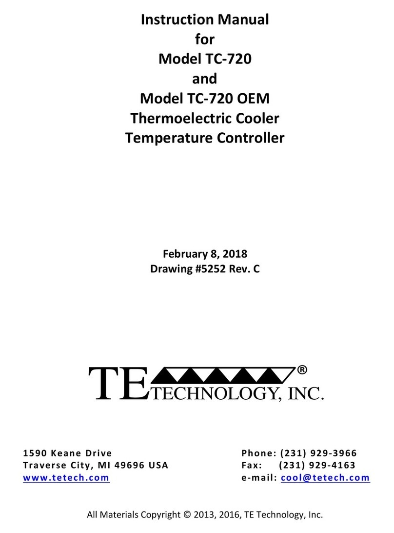 TE Technology TC-720 instruction manual