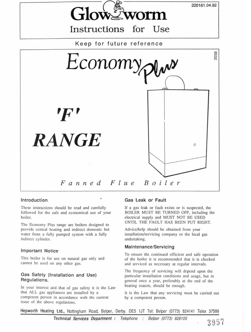 Glowworm Economy Plus Manual