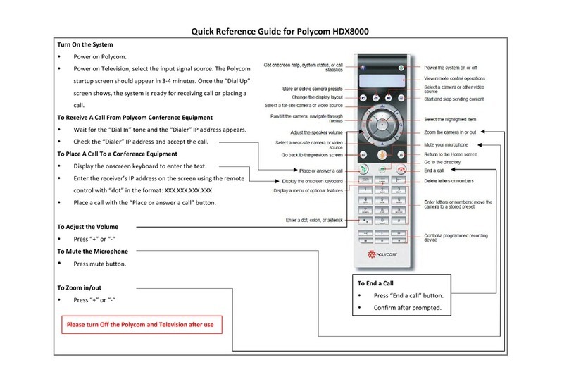 Polycom HDX 8000 series User manual
