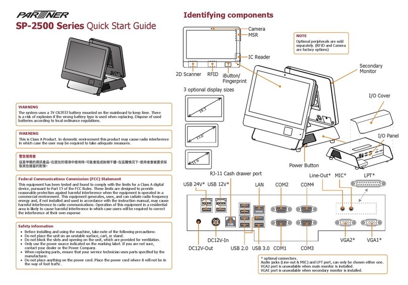 Partner SP-2500 Series User manual