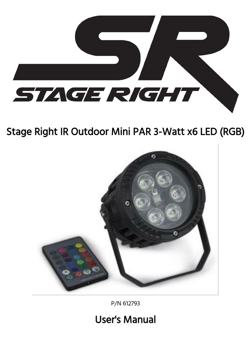 SR STAGE RIGHT 612793 user manual