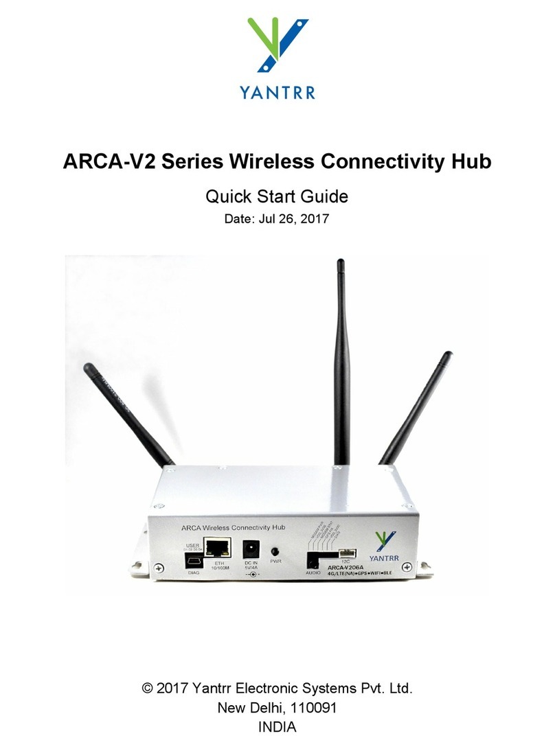 Yantrr ARCA-V207A User manual