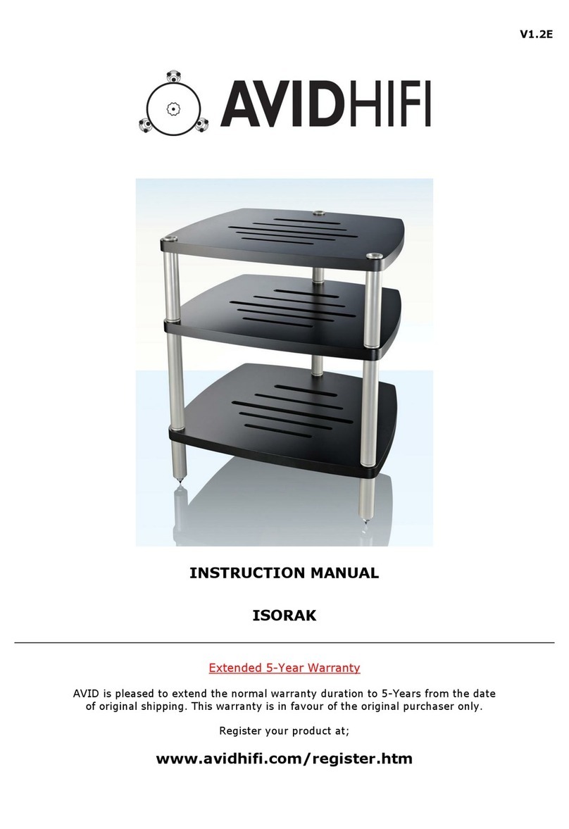 AVID HIFI ISORAK instruction manual