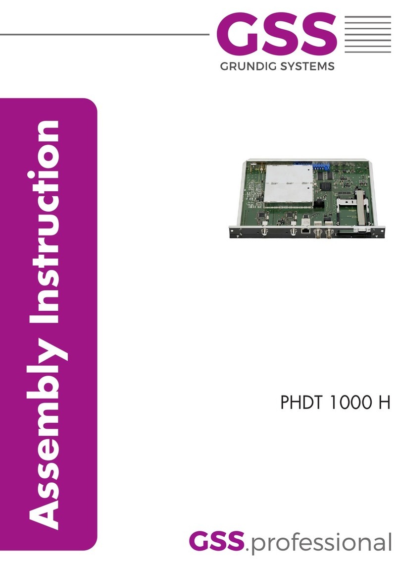 GSS PHDT 1000 H Assembly instruction