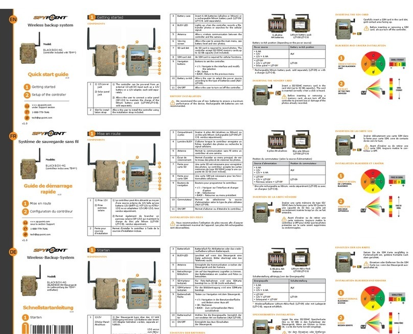 Spypoint BLACKBOX-4G quick start guide