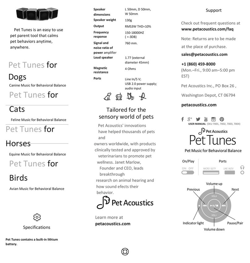 Pet Acoustics 7001 user manual