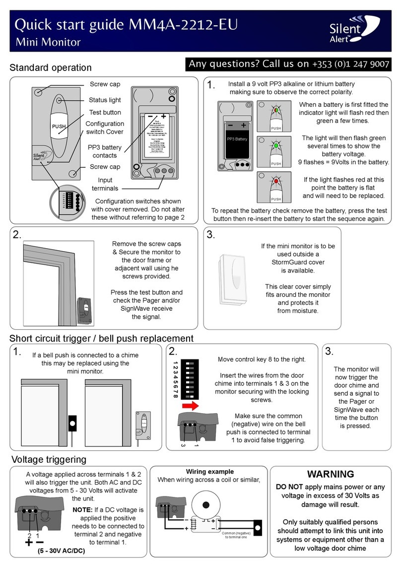 Silent Alert MM4A-2212-EU quick start guide