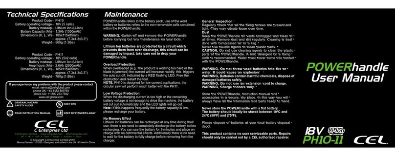 CEL POWERhandle PH10 instruction manual