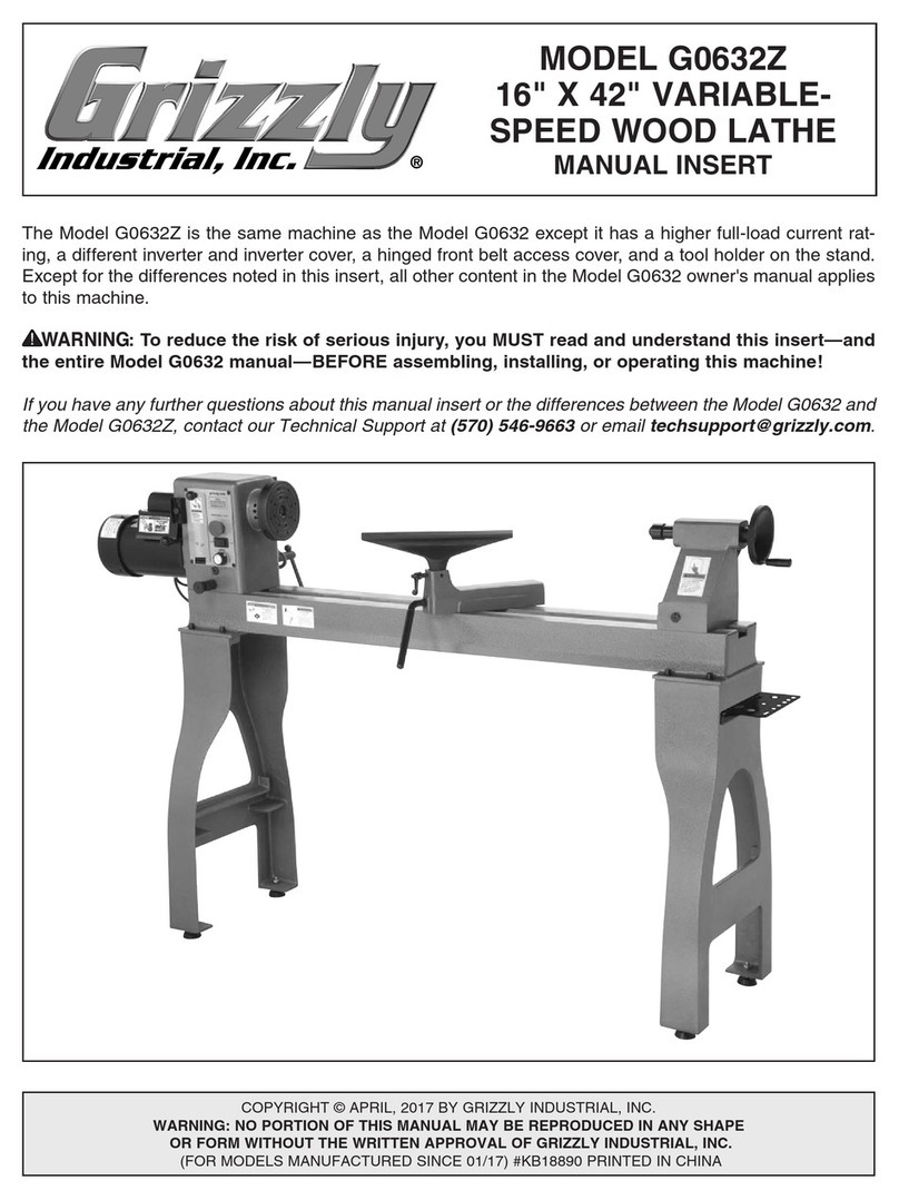 Grizzly G0632Z Manual insert