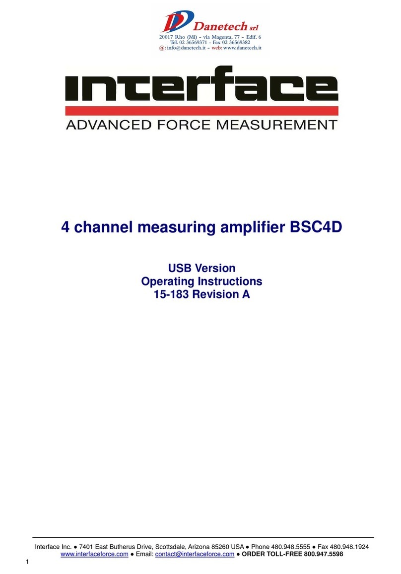 Dane Technologies BSC4D operating instructions