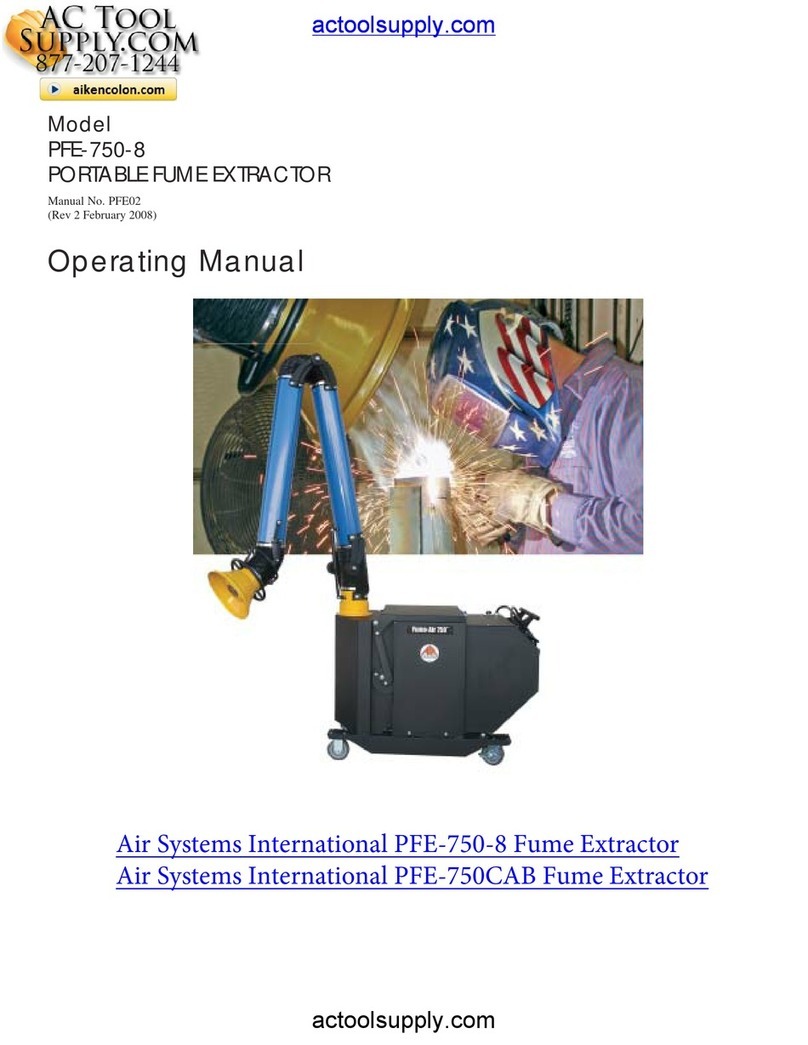 AIR SYSTEMS PFE-750-8 operating manual