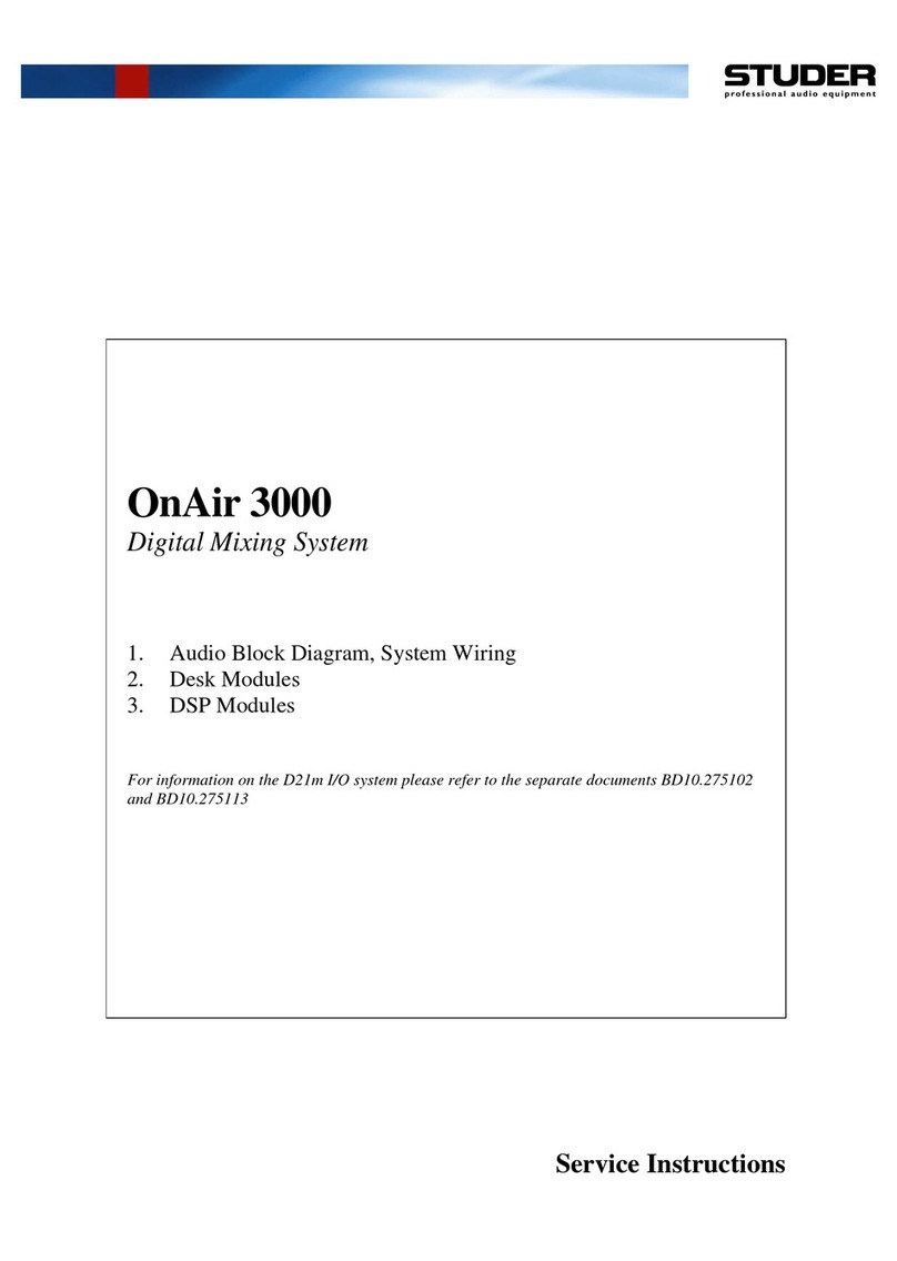 Studer OnAir 3000 Operating instructions