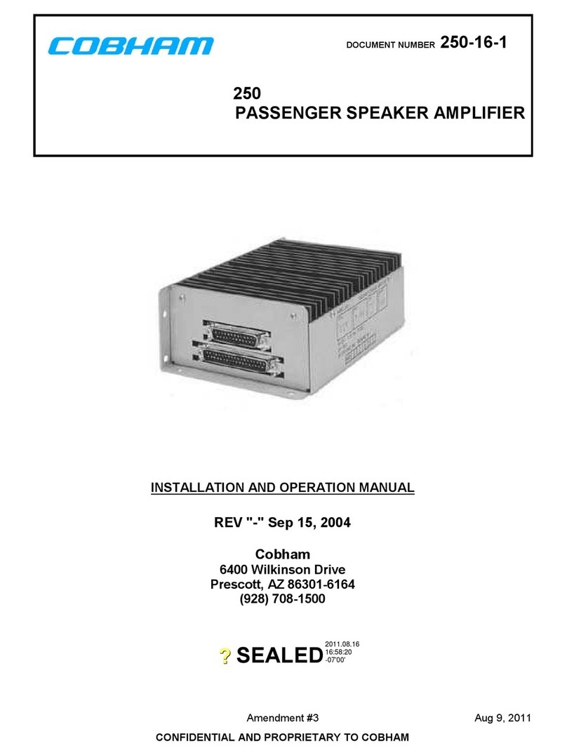 COBHAM Sailor 250 FleetBroadband Installation and operation instruction