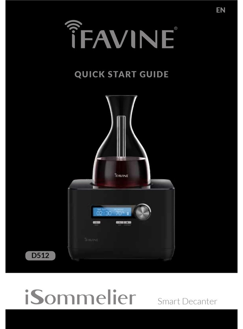 iFAVINE ISOMMELIER D512 quick start guide
