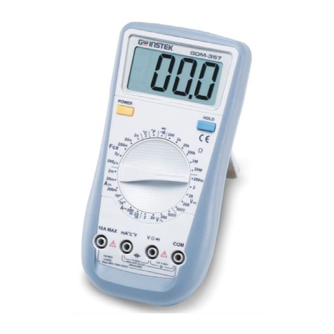 GW Instek GDM-357 operating manual