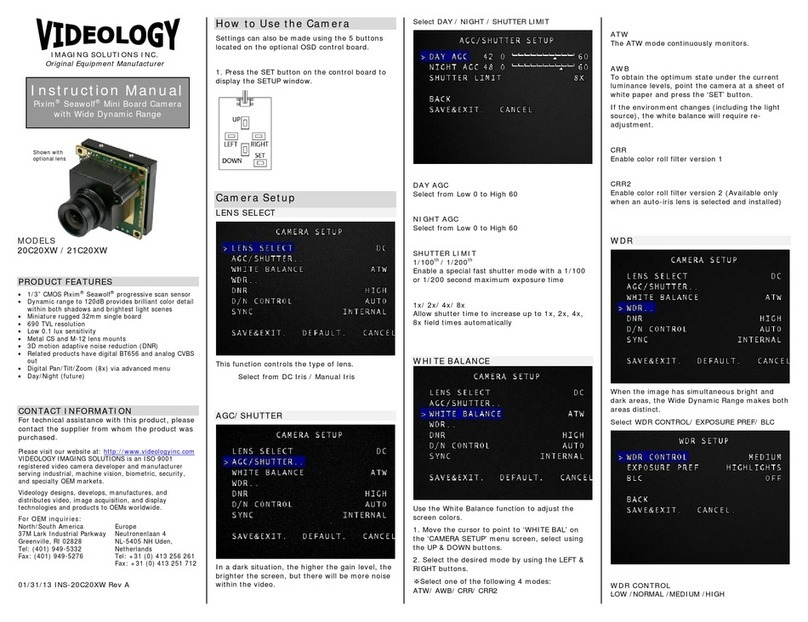 Videology 20C20XW User manual