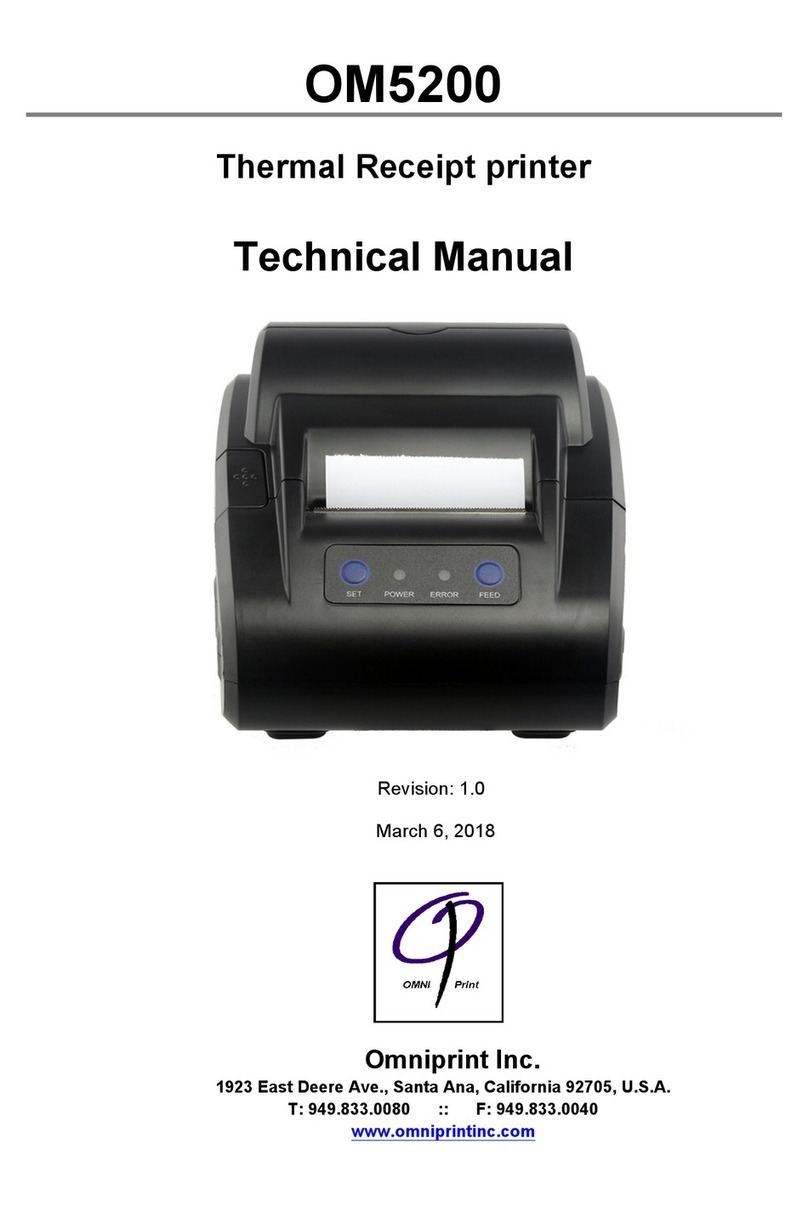 OmniPrint OM5200 User manual OmniPrint OM5200 User manual