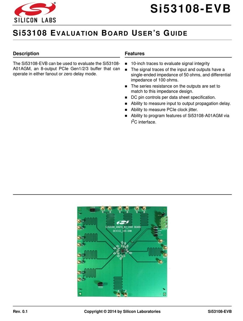 Silicon Laboratories Si53108-EVB User manual Silicon Laboratories Si53108-EVB User manual