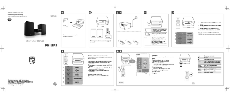 Philips MCM2300 Short user manual
