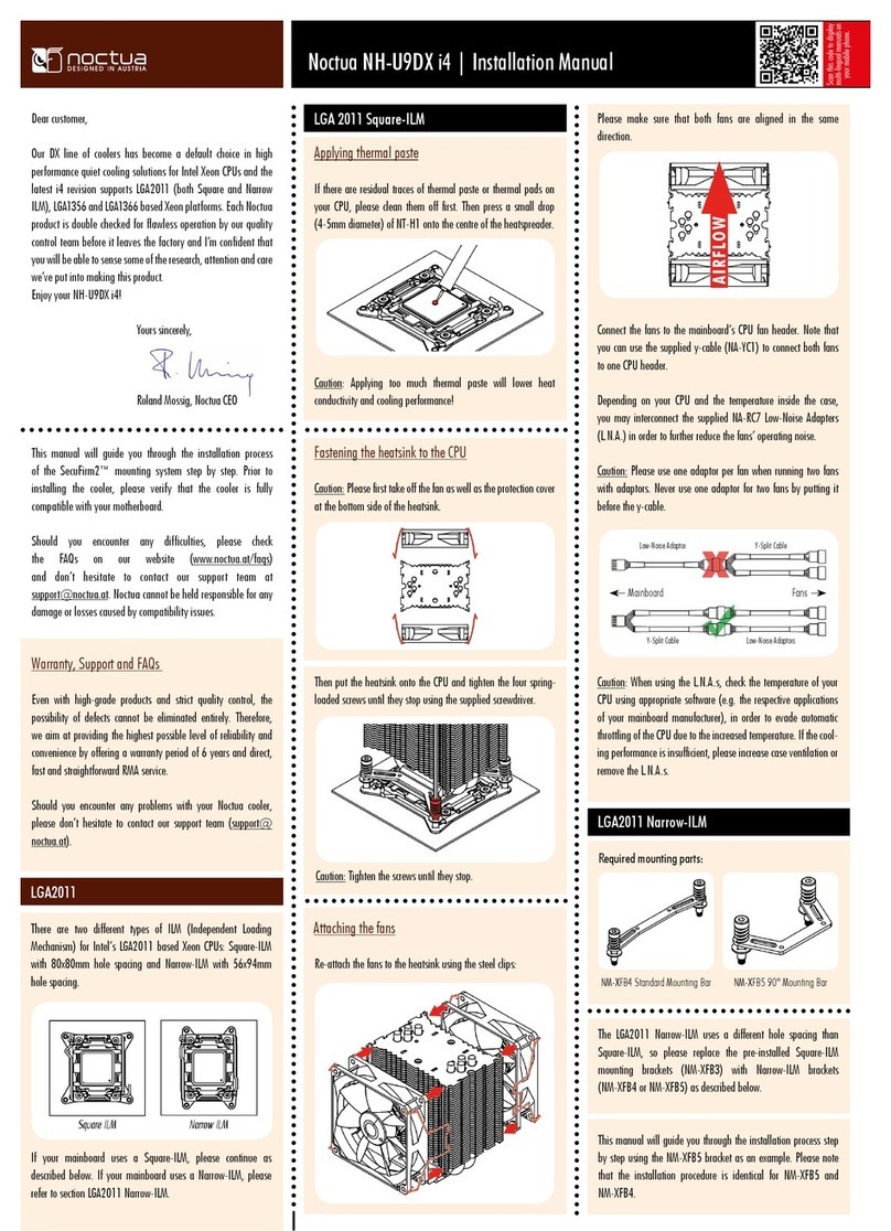 Noctua NH-U9DX i4 installation manual