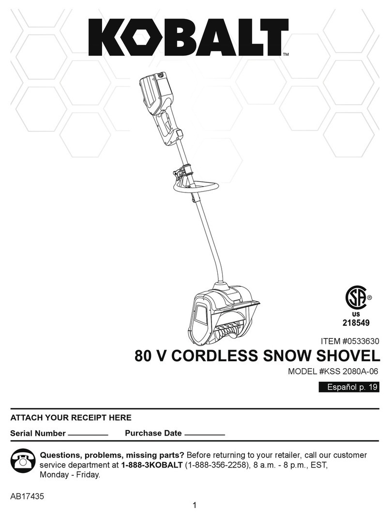 Kobalt KSS 2080A-06 Installation manual