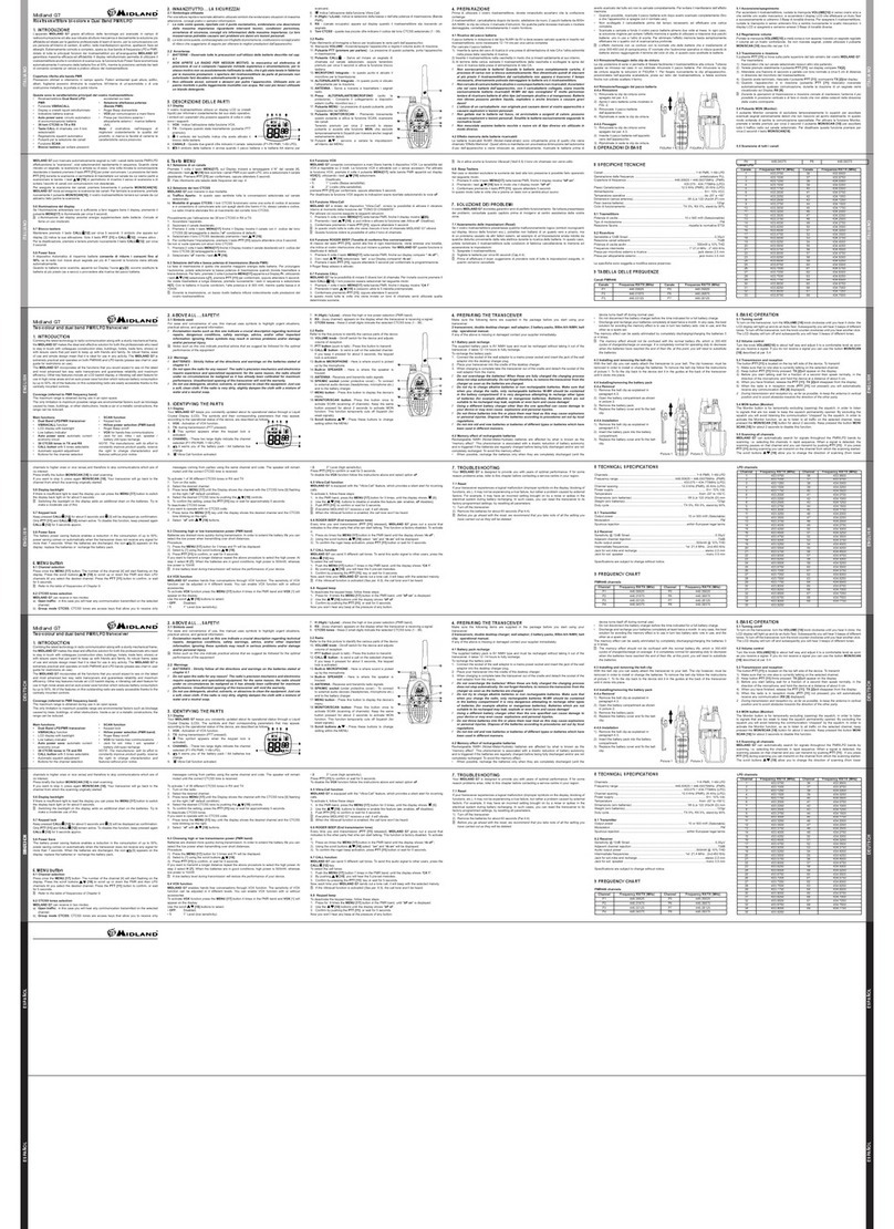 Midland G 7 User manual