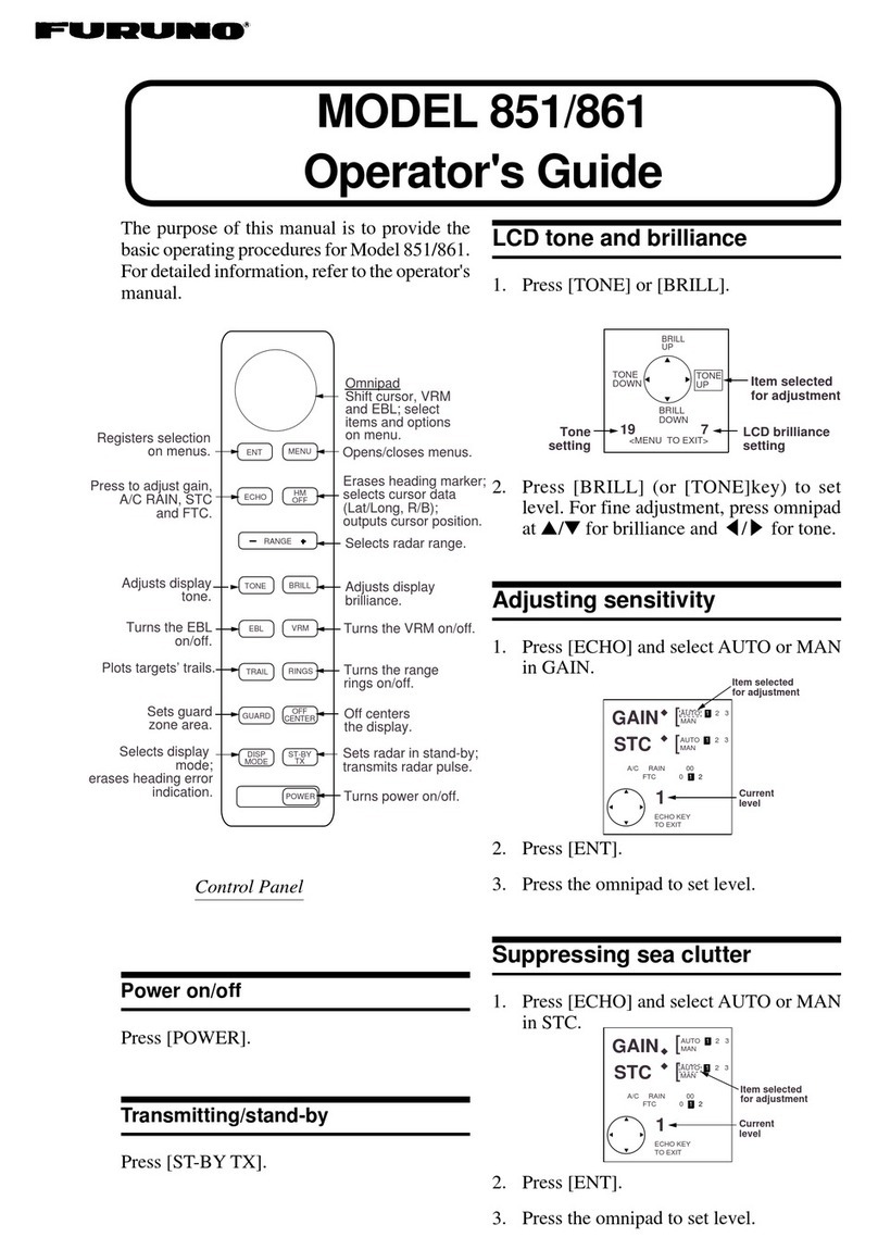 Furuno 851 Operator's guide