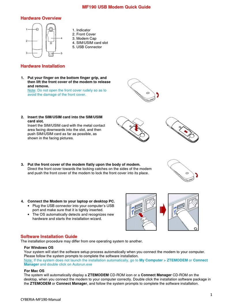 Zte MF190 quick guide