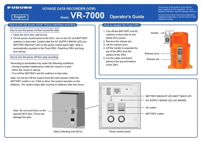 Furuno VR-7000 Operator's guide