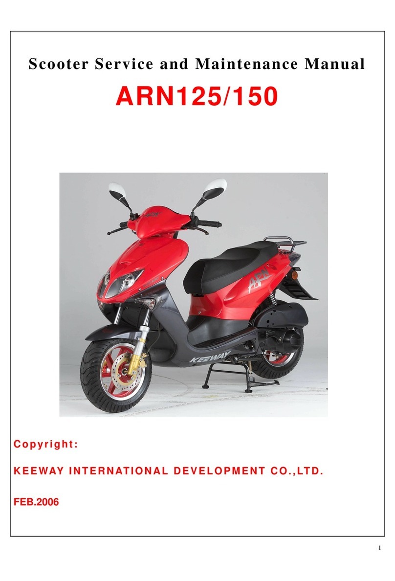 KEEWAY ARN125 Service and maintenance manual