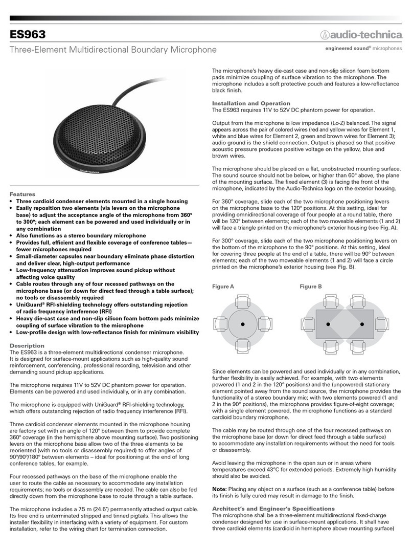 Audio Technica ES963 Owner's manual