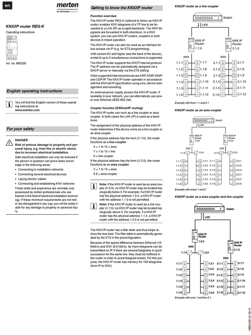merten KNX/IP operating instructions